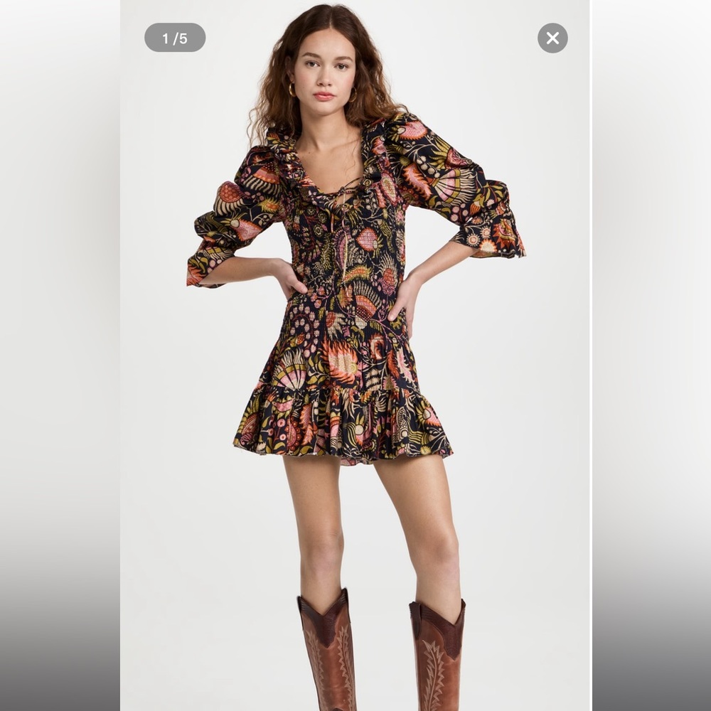 Love The Label Jasper Smocked Cotton Mini Dress